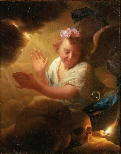 Allegory of human life by Godfried Schalcken — digital art print download