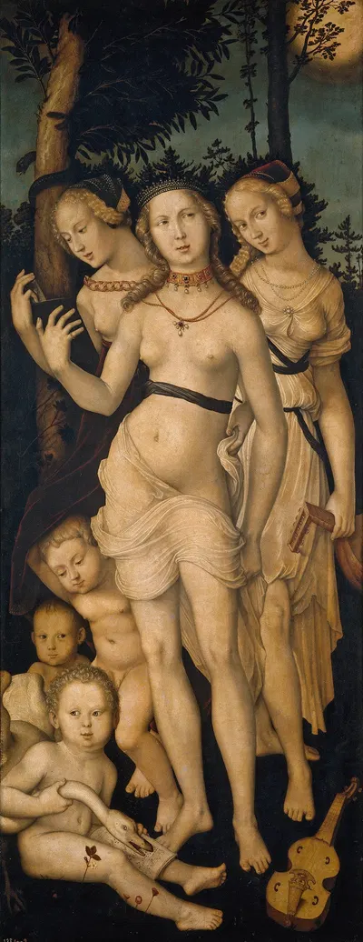 Harmony, or The Three Graces by Hans Baldung, 1541-1544 — digital art print download