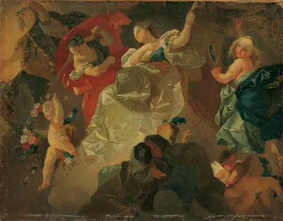 Tugenden by Joseph Winterhalder the younger, 1765 — digital art print download