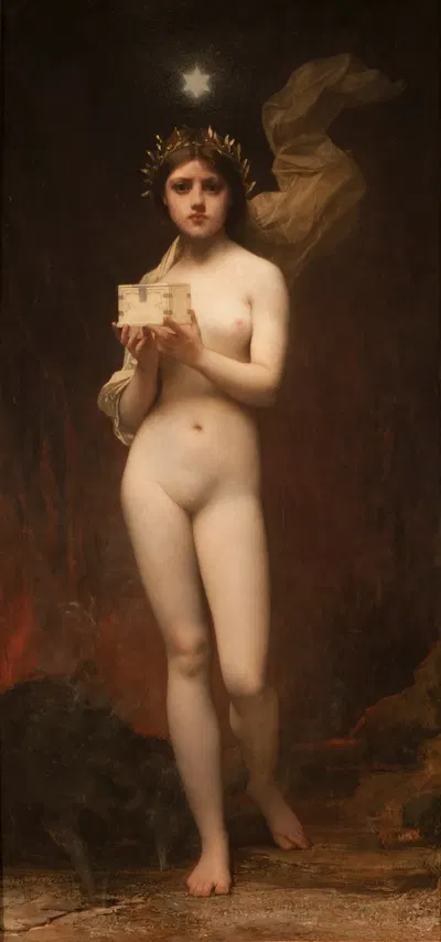Pandora by Jules Joseph Lefebvre — digital art print download