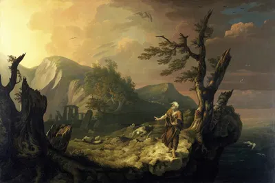 The Bard by Томас Джонс, 1774 — digital art print download