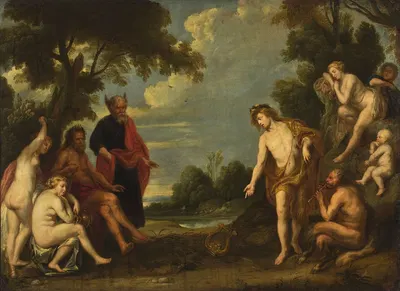 Judgement of Midas by Follower of Jacob Jordaens — digital art print download