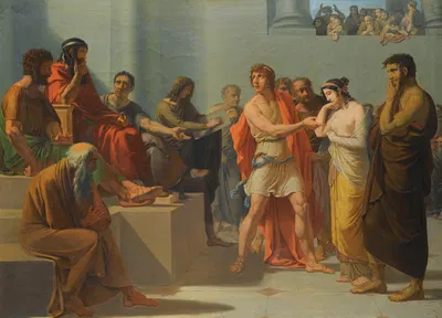 Phryné Before The Areopagus by Европейская школа — digital art print download
