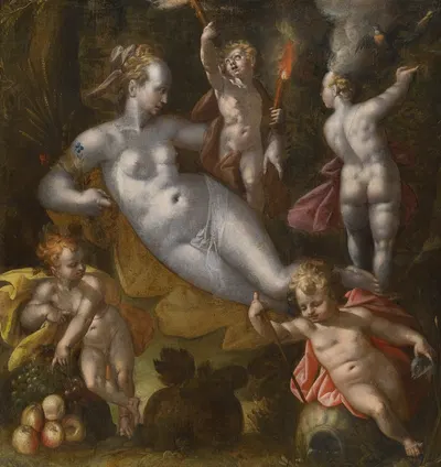 The Four Elements by Follower of Bartholomaeus Spranger — digital art print download