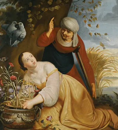Vertumnus And Pomona by Haarlem School — digital art print download