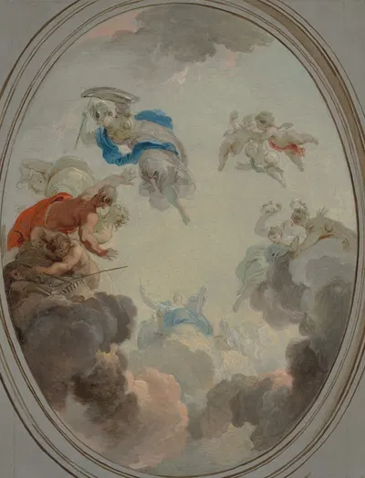 Allegory of Government; Wisdom Defeating Discord by Якоб де Вит — digital art print download