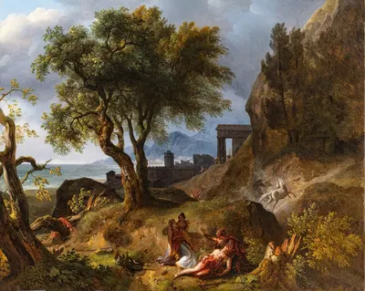 The Death of Hippolytus by Жан-Шарль Жозеф Ремон, 1819 — digital art print download