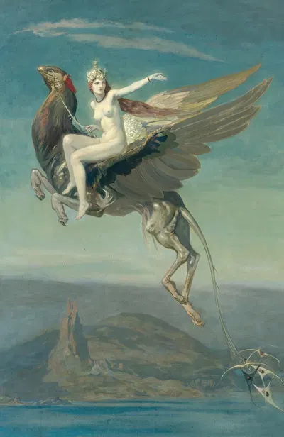 Heptu Bidding Farewell To The City Of Obb by John Duncan, 1909 — digital art print download