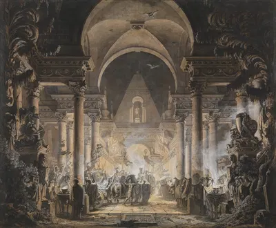 The Tomb of Agamemnon by Луи Жан Депре — digital art print download