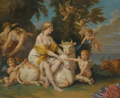 The Rape Of Europa by Louis-Jean-François Lagrenée — digital art print download