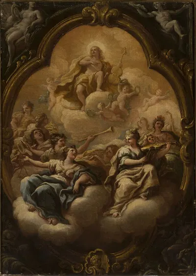 Apollo and Muses by Paolo de Matteis — digital art print download