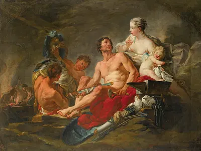 Venus In The Forge Of Vulcan by Последователь Франсуа Буше — digital art print download
