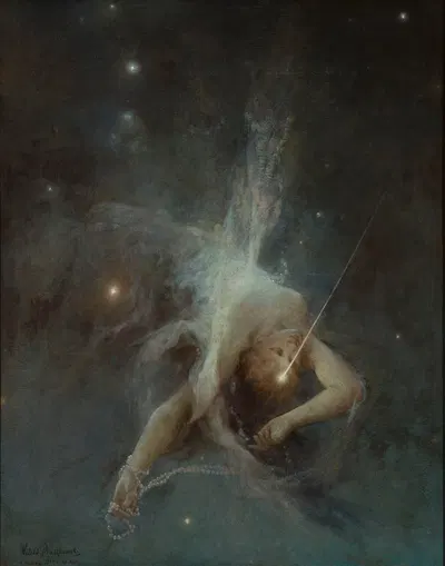Falling star by Витольд Пшужковский, 1884 — digital art print download