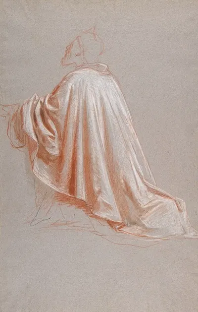 Drapery Study for a Bishop by Исидор Пильс — digital art print download