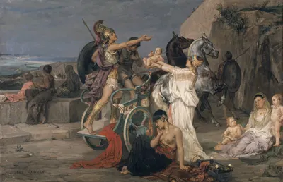 The Departure of Hektor by Albert Pierre-René Maignan — digital art print download