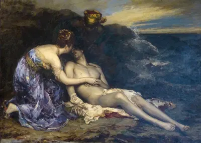 Don Juan and Haïdee by Альфред Филипп Ролл, 1874 — digital art print download