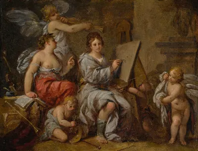 An allegory of painting by Карло Франческо Нуволоне — digital art print download