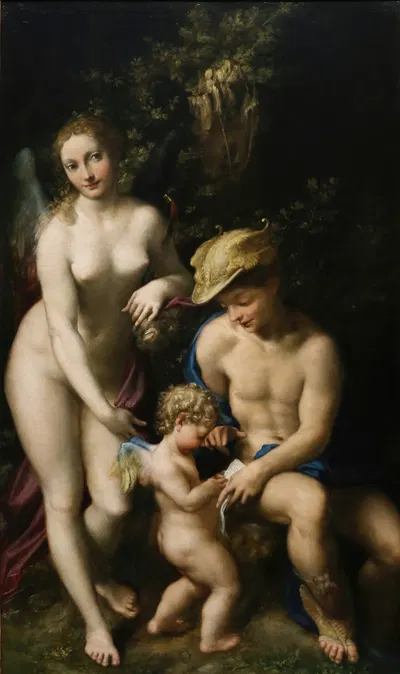 Education of Cupid by Корреджо, 1525 — digital art print download