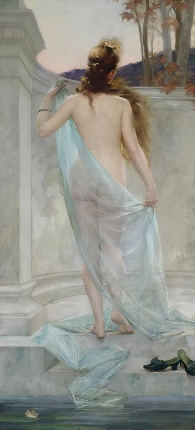 Diana Leaving Her Bath by Гийом Дюбюф — digital art print download