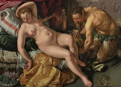 Jupiter And Antiope by Hendrick Goltzius, 1612 — digital art print download