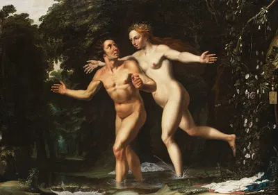 Hermaphroditos und Salmakis by Louis Finson, 1600 — digital art print download