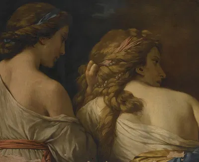 Two Nymphs by Louis-Jean-François Lagrenée — digital art print download