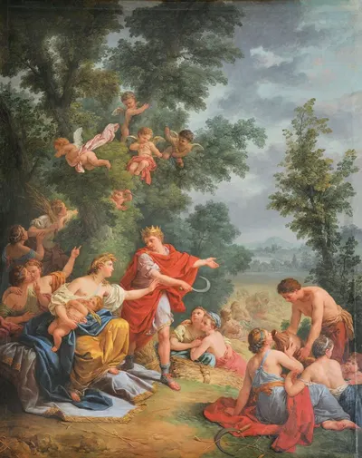 Cérès ou l'Agriculture by Louis-Jean-François Lagrenée, 1770 — digital art print download