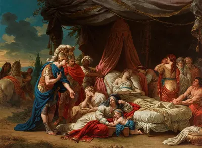 Death of Darius' wife by Louis-Jean-François Lagrenée — digital art print download