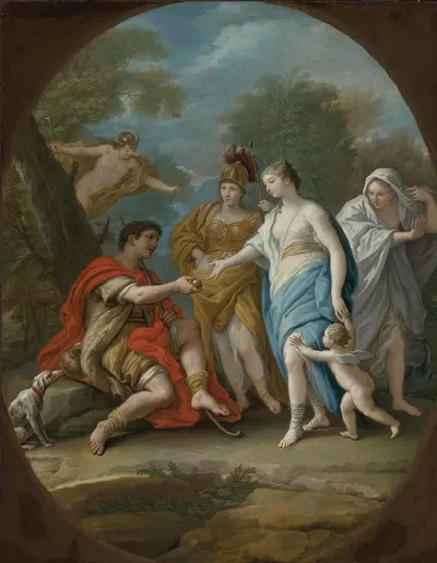 Judgement Of Paris by Paolo de Matteis — digital art print download