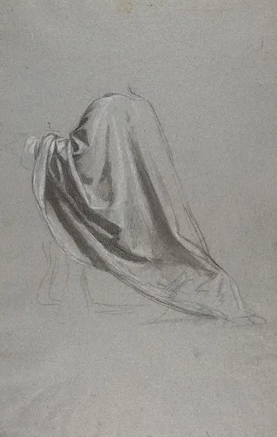 Drapery Study for a Bishop by Исидор Пильс — digital art print download