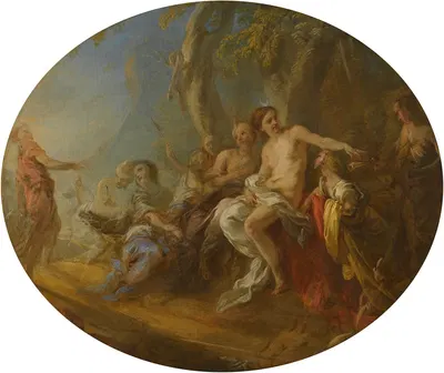 Diana And Actaeon by Франсуа Лемойн — digital art print download