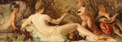 Abundantia, Allegory of Prosperity by Франц Лефлер — digital art print download