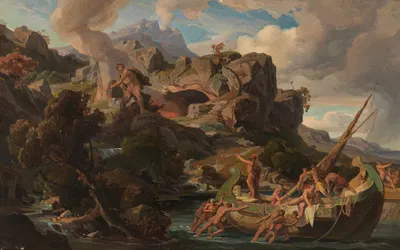Departure from the lands of the Cyclops by Фридрих Преллер Старший, 1864 — digital art print download