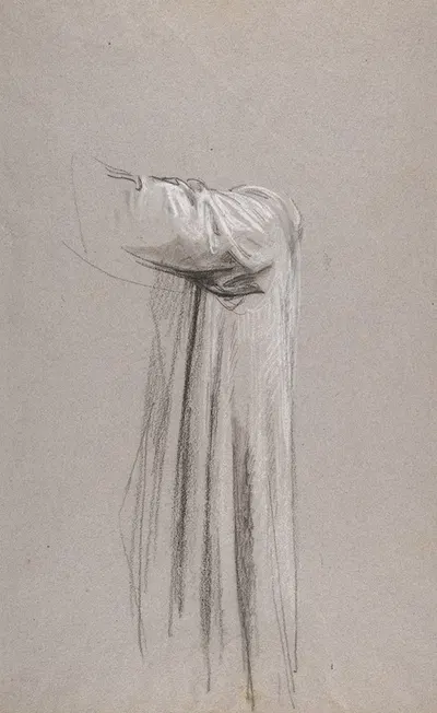 Drapery Study for a Monk by Исидор Пильс — digital art print download