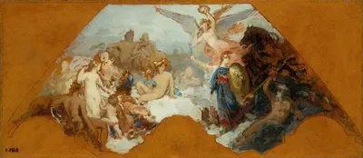 Minerva Combating Brute Force by Исидор Пильс — digital art print download