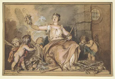 Allegory of War and Peace by Якоб де Вит — digital art print download