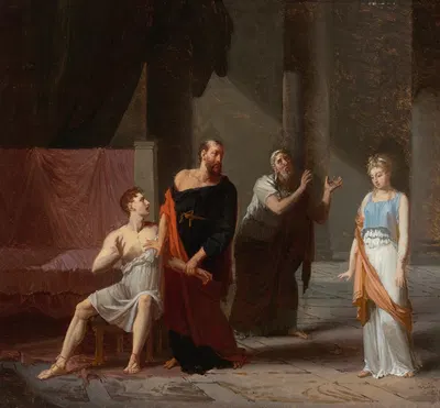 Antiochus And Stratonice by Jacques Antoine Vallin — digital art print download