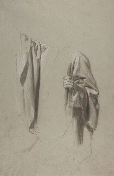 Drapery Study for Saint Remi by Исидор Пильс — digital art print download