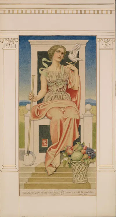 Figure Of Peace by Джозеф Эдвард Саутолл, 1937 — digital art print download