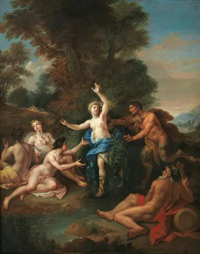 Pan and Syrinx by Louis de Boullogne the Younger — digital art print download