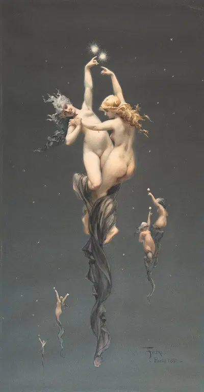 Twin Stars by Луис Рикардо Фалеро — digital art print download