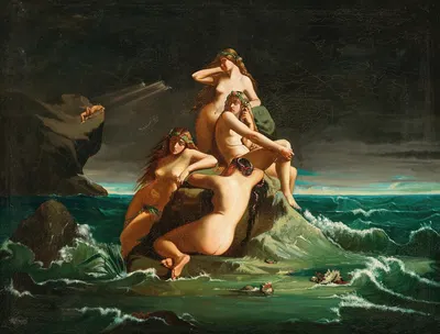 The Oceanids lament the fate of Prometheus by Испанская школа — digital art print download