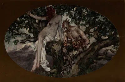 Flirtation by Альберт Бек Вензелл, 1910 — digital art print download
