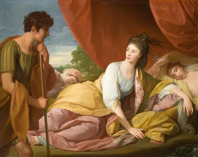 Cymon and Iphigenia by Benjamin West, 1773 — digital art print download