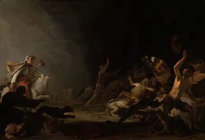 A Witches’ Sabbath by Cornelis Saftleven, c. 1650 — digital art print download