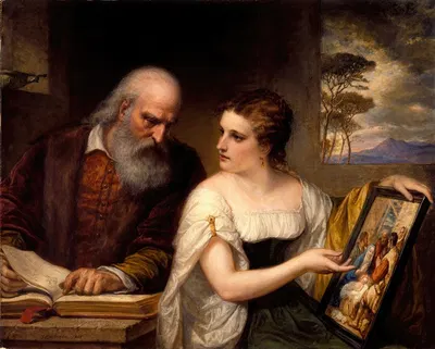 Philosophy and Christian Art by Даниэль Хантингтон, 1868 — digital art print download
