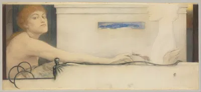 The Offering by Fernand Khnopff, 1891 — digital art print download