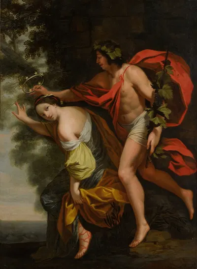 Bacchus and Ariadne by Последователь Симона Вуэ — digital art print download