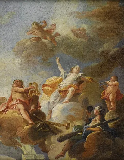 Triumph of the Arts by Франц Антон Маульберц — digital art print download