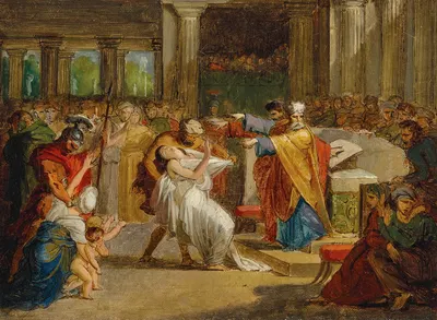 The Condemnation of Rhea Silvia by Amulius by Гийом-Гийон Летиер — digital art print download